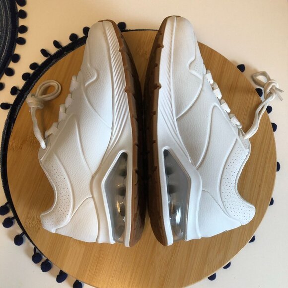 Skechers Womens Air Around You White Walking Shoes Size 7.5 Comfort Shoes - Picture 5 of 12